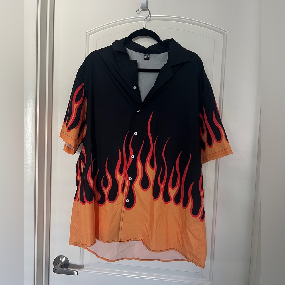 Guy Fieri Flame Shirt & Shorts Set size L/XL
